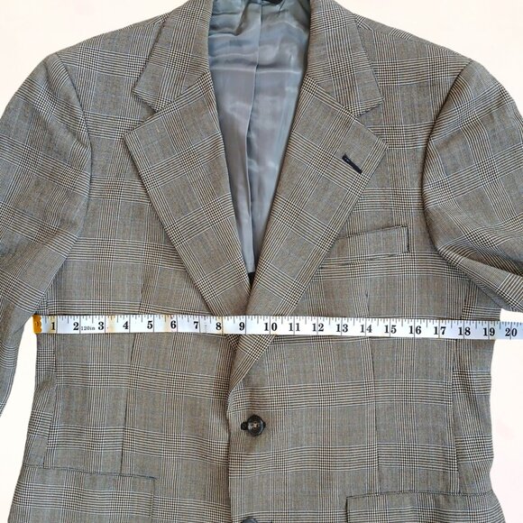 Hart Schaffner Marx Baskin Classic Pure Virgin Wool Men 3Piece Plaid Blazer Suit - Picture 5 of 16